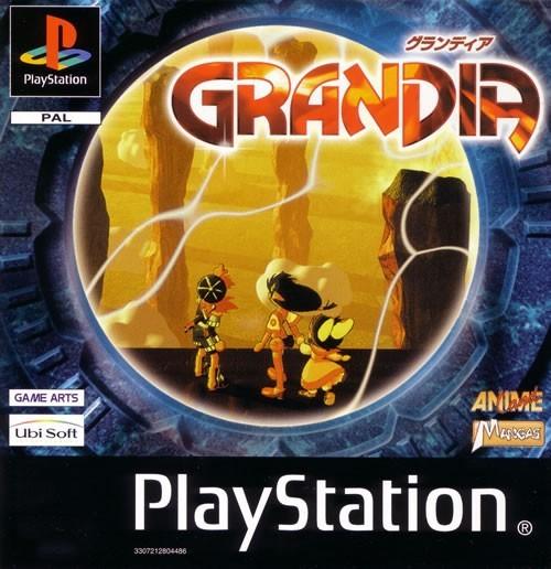 Jaquette grandia playstation ps1 cover avant g 1357065584