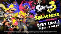 Splatoon 3 splatfest world premiere sur nintendo switch